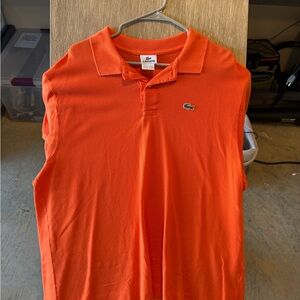 Lacoste Orange Polo Shirt Size 8 (XXL)